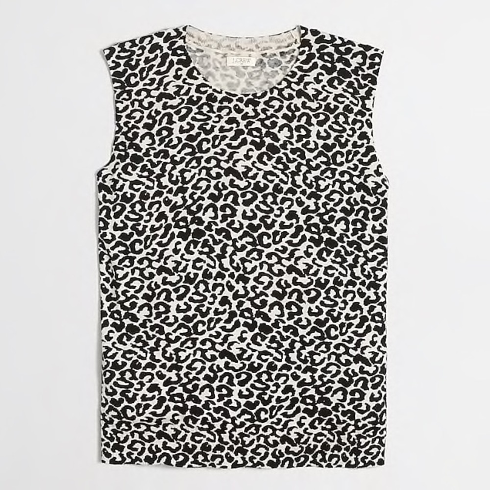 J.Crew Leopard Caryn Shell✨